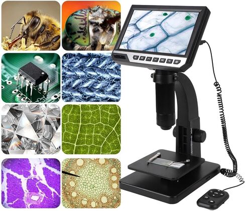 500X 2000X Digital Microscope of 12MP Camera Technology to Observe Pieces with Adjustable LED Lights in Kuwait