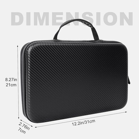 Hard Shell Carrying Case for Insta360 X5 & X4X3 Cameras - EVA Lined, Large Capacity, Ideal for Accessories in Saudi Arabia