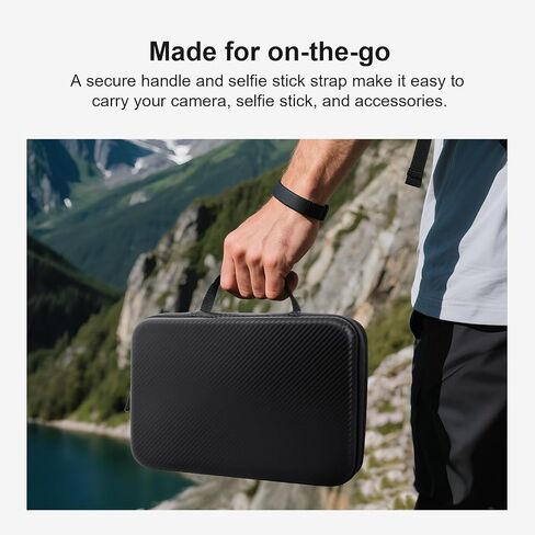 Hard Shell Carrying Case for Insta360 X5 & X4X3 Cameras - EVA Lined, Large Capacity, Ideal for Accessories in Saudi Arabia