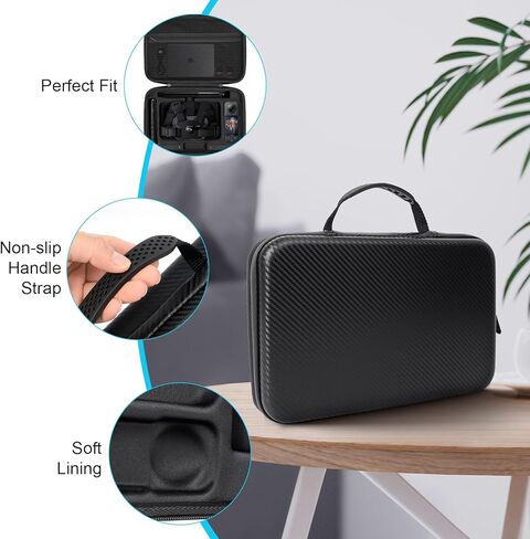 Hard Shell Carrying Case for Insta360 X5 & X4X3 Cameras - EVA Lined, Large Capacity, Ideal for Accessories in Saudi Arabia