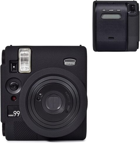 حافظة سيليكون Rieibi MINI 99، حافظة كاميرا متوافقة مع instax mini 99، حافظة واقية من السيليكون لكاميرا Fujifilm Instax Mini 99 الفورية، غطاء حماية ناعم خفيف الوزن مضاد للخدش - أخضر in Kuwait