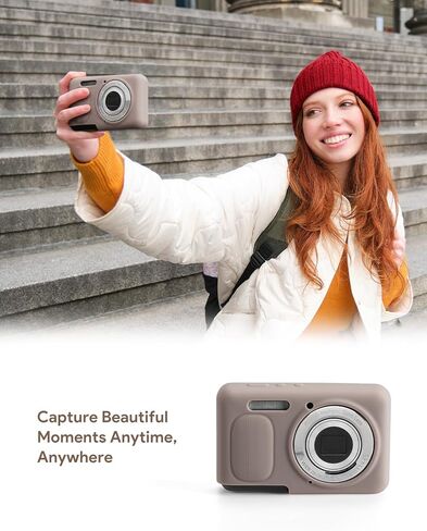 Soft Silicone Case Compatible with Kodak PIXPRO FZ55 - Slim Fit Anti-Scratch Shockproof Travel Protective Camera Cover (Brown) in Saudi Arabia
