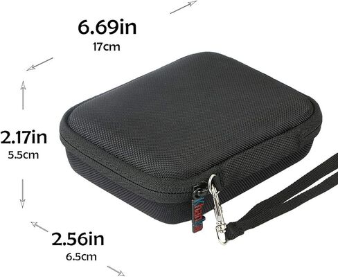 khanka Hard Camera Case for Canon PowerShot ELPH 180/190/360, Protective Travel Carrying Bag with Shockproof EVA Storage (Black) in Saudi Arabia