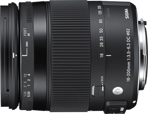 عدسة سيجما 18-200 ملم F3.5-6.3 معاصرة DC Macro OS HSM لكاميرات Canon (متجددة) in Saudi Arabia