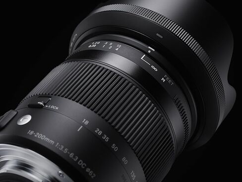 عدسة سيجما 18-200 ملم F3.5-6.3 معاصرة DC Macro OS HSM لكاميرات Canon (متجددة) in Saudi Arabia