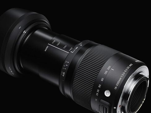 عدسة سيجما 18-200 ملم F3.5-6.3 معاصرة DC Macro OS HSM لكاميرات Canon (متجددة) in Saudi Arabia