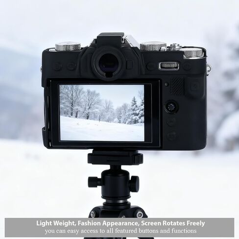 حافظة لملحقات كاميرا Fujifilm XT30 II/XT30، حافظة واقية من السيليكون الناعم مع واقي شاشة، خفيفة الوزن، مضادة للخدش لغطاء Fujifilm X-T30 II/X-T30 (أسود) in Kuwait