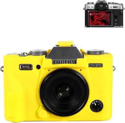 حافظة لملحقات كاميرا Fujifilm XT30 II/XT30، حافظة واقية من السيليكون الناعم مع واقي شاشة، خفيفة الوزن، مضادة للخدش لغطاء Fujifilm X-T30 II/X-T30 (أسود) in Kuwait