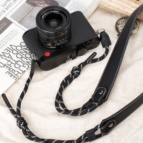 حزام كتف كاميرا جلدي عتيق قابل للتعديل لكاميرات DSLR SLR بدون مرآة مناسبة لـ Fuji XT5 XT4 XT3 XT30 XE4 in Kuwait