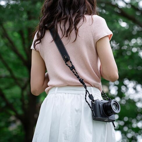 حزام كتف كاميرا جلدي عتيق قابل للتعديل لكاميرات DSLR SLR بدون مرآة مناسبة لـ Fuji XT5 XT4 XT3 XT30 XE4 in Kuwait