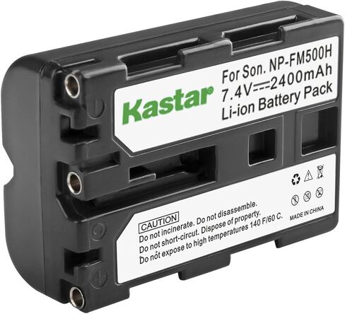 بطارية Kastar NP-FM500H قطعة واحدة 7.4 فولت 2400 مللي أمبير في الساعة بديلة لسوني a99V، Alpha α99II، a99 II، SLT-A99 II، a99II، a99V، كاميرا ILCA-99M2، مقبض Sony VG-C77AM، شاشة Viltr Viltr DC-50 in Saudi Arabia