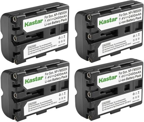 بطارية Kastar NP-FM500H قطعة واحدة 7.4 فولت 2400 مللي أمبير في الساعة بديلة لسوني a99V، Alpha α99II، a99 II، SLT-A99 II، a99II، a99V، كاميرا ILCA-99M2، مقبض Sony VG-C77AM، شاشة Viltr Viltr DC-50 in Saudi Arabia
