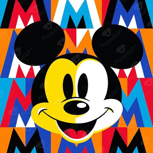 Diamond Art Club Stitch's Act Act Act Diamond Painting Kit ، Fun Diy Crafts للبالغين ، قماش فن الماس الدائري للمبتدئين ، 9 "× 10" (22.8 سم × 25 سم) in Kuwait