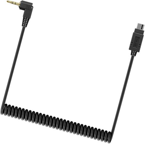 Spring Coiled 2.5mm to C1/C 3/N1/N3/S1/S 2 Male Flashing Syncing Cord with Gold Plate Connectors for Camera Flashing Triggering Remote Spring Coil PC Syncing Cable in Kuwait