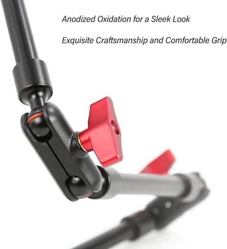 31inch Adjustable Articulating Arm, Overhead Camera Mount Desk Stand with 1/4in 3/8in Thread, 360 Degree Rotation Desk Phone Mount Clamp Stand for Camera Phone in Saudi Arabia