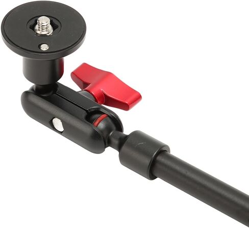 31inch Adjustable Articulating Arm, Overhead Camera Mount Desk Stand with 1/4in 3/8in Thread, 360 Degree Rotation Desk Phone Mount Clamp Stand for Camera Phone in Saudi Arabia