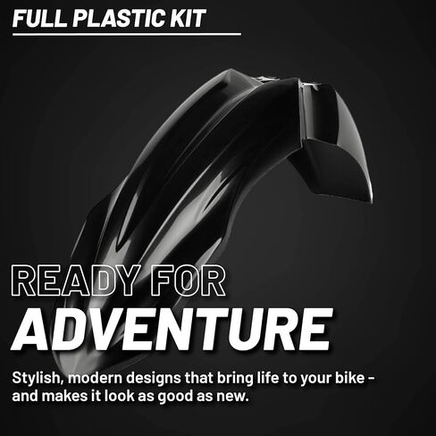 Polisport Motocross (MX) Replica Plastic Kit for Kawasaki KX 250F (2013-16) – OEM Quality, Durable, Flexible & Perfect Fit – Green/Black in Saudi Arabia
