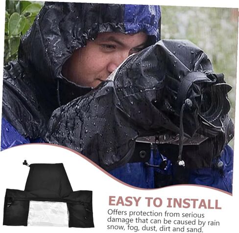 Waterproof Camera Rain Cover for DSLR Cameras Outdoor Protective Photography Accessory Dustproof Rain Sleeve Suitable for Hunting and Bird Watching in Saudi Arabia