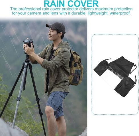 Homoyoyo DSLR Rain Cover for Camera Waterproof Protector Rain Shield for Outdoor Photography with Adjustable Fit in Saudi Arabia