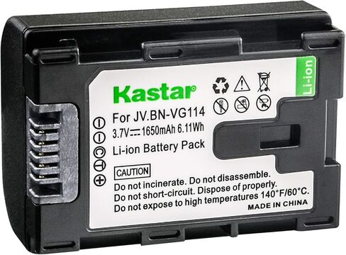 Kastar BN-VG114 Battery (2-Pack) Replacement for JVC BN-VG107 BN-VG107U BN-VG108U BN-VG108E BN-VG114 BN-VG114U BN-VG114US Rechargeable Lithium-ion Battery in Saudi Arabia