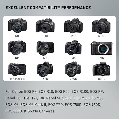 2 حزمة USB-C LP-E17 بطارية شحن سريع لكاميرات EOS R8، R10، R50، R100، EOS RP، Rebel T6i، T6s، T7i، T8i، Rebel SL2، SL3، EOS M3، M6، M6 Mark II، EOS 77D، 750D، 760D، 800D، KISS X8i in Saudi Arabia