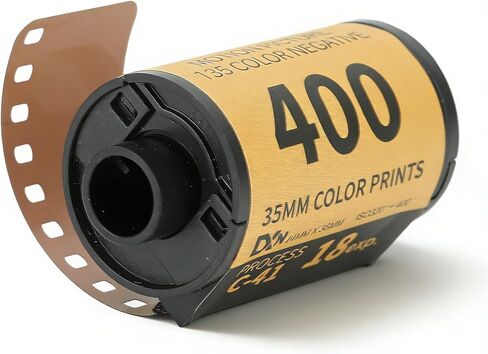 فيلم ملون للكاميرا مقاس 35 مم ISO 320-400 36 تعرضًا - حبيبات دقيقة، خط عرض واسع، دقة عالية لـ 135 كاميرا، تصوير فوتوغرافي منخفض الإضاءة وسريع الحركة (8 ورقات) in Kuwait