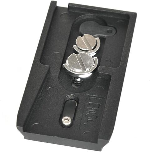 501PL لوحة انزلاقية سريعة الفك - متوافقة مع رؤوس حامل ثلاثي القوائم للكاميرا Manfrotto 501HDV، 503HDV، 701HDV، MVH400AH، 577/501/503/701 NG - تتضمن برغي حلقة على شكل حرف D 1/4 بوصة -20 و3/8 بوصة -16 in Kuwait