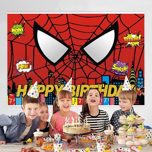 خلفية صورة كرتونية حمراء لحفلات أعياد الميلاد، خلفية صورة كرتونية لطيفة لتزيين حفلات أعياد الميلاد، خلفية تصوير فوتوغرافي (5 × 3 أقدام). in Kuwait