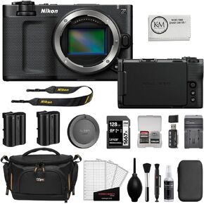 مجموعة كاميرا Nikon ZR 6K السينمائية مع بطاقة ذاكرة SDXC سعة 128 جيجابايت + بطارية EN-EL15c + شاحن بطارية + حافظة بطاقة الذاكرة + طقم تنظيف + حقيبة كاميرا + قطعة قماش للتنظيف (10 قطع) in Kuwait