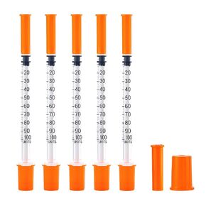100pack 1cc Syringes with 32G 1/4 Inch-6mm U-100 Accurate Measuring for Liquid Individually Sealed Packaging in Saudi Arabia