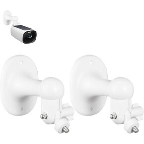 Tonton 2 Pack Security Camera Wall Mount Compatible with eufyCam 2C/2C Pro, 2/2 Pro, 3C/S300, 3/S330, SoloCam S220/C210, Ring, Arlo, and Other 1/4" Screw Cameras, 360° Adjustable Bracket, White in Saudi Arabia