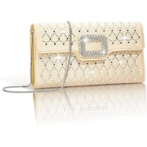 Clutch Purses for Women Dressy, Formal Evening Prom Bags Rhinestone Pu Leather Handbags for Wedding Party Cocktail in Saudi Arabia