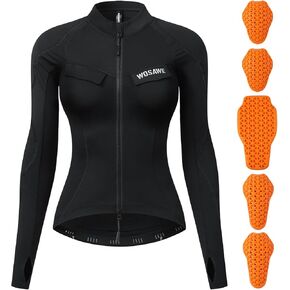 WOSAWE Mesh Motorcycle Jacket Women Padded Motorcycle Shirt with Armor Summer Sport Bike Protective Gear in Kuwait