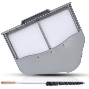 استبدال فلتر شاشة مصيدة الوبر DC97-16742A لجهاز Samsung Dryer AP5306681، DC61-03048A، DC61-02610A، DV45H7000EW A2، DV40J3000GW A2، DVE50R5200W A3 مع علبة فلتر وفرشاة تنظيف فتحة التهوية in Kuwait