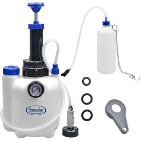 Prokomon 3L Manual Brake Bleeder Fluid Pump with 4 Master Cylinder Adapters and 1L Brake Bleeder Bottle Suitable for Most Vehicles One-Person Operation in Kuwait