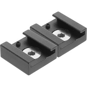 NUOBESTY Metal Adjustable Hot Shoe Mount Adapter with 1/4 Inch Screw 2pcs Camera Hot Shoe Extension Bracket for DSLR Photography Accessories, Black in Kuwait