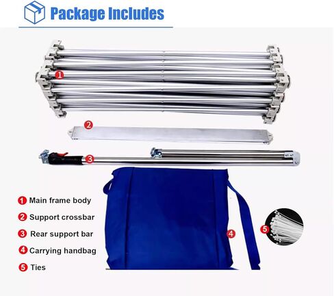 Tension Fabric Pop Up Display Stand Backdrop Booth, Portable Display Frame Rack with 2 Support Bars, Wedding Event/Birthday Party Background Truss(2.3x3.8m (7.5x12.5ft)) in Saudi Arabia
