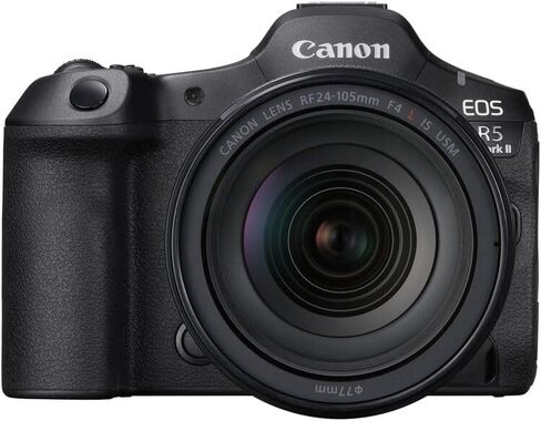 Canon EOS R5 Mark II Mirrorless Camera with 24-105mm f/4L is USM Lens Bundle | High-Resolution Full-Frame Sensor, Dual Pixel AF & 8K Video (6536C012) + 64GB Card + Bag + Card Reader + More in Saudi Arabia