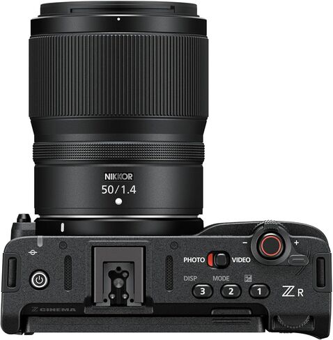 كاميرا Nikon ZR السينمائية مع عدسة مقاس 50 مم f/1.4 + ذاكرة سعة 128 جيجابايت + بطارية إضافية + حقيبة كاميرا + حامل ثلاثي القوائم + المزيد (حزمة مكونة من 29 قطعة) in Kuwait