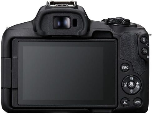 كاميرا Canon EOS R50 بدون مرآة مع مجموعة عدسات 18-45 مم و55-210 مم | مستشعر APS-C بدقة 24.2 ميجابكسل، Dual Pixel CMOS AF II وفيديو بدقة 4K | رائع للمبتدئين والسفر (5811C022) + بطاقة سعة 64 جيجابايت + حقيبة + المزيد in Kuwait