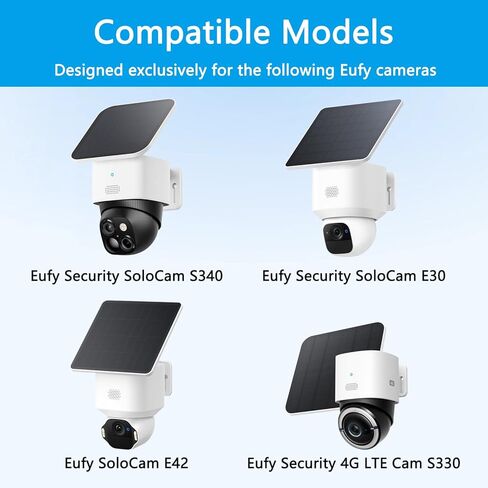 قطعتان من غطاء المطر وحامل جانبي من الفينيل متوافق مع Eufy SoloCam S340 in Kuwait