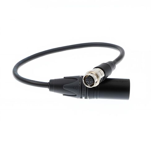 Uonecn Power Cable for Lens servo Camera 12V XLR Female Output XLR 4 pin Male to 12 pin Female Hirose 30cm in Saudi Arabia