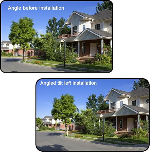 2 حزمة حامل نافذة بزاوية لكاميرا نافذة Wyze/Cam v4 v3، إمالة 20 درجة (أعلى/أسفل/يسار/يمين) (أسود) in Kuwait