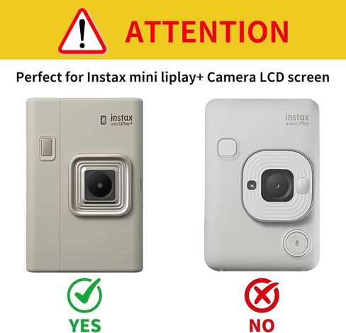 3 عبوات من واقي الشاشة الناعم من Rieibi لـ Instax Mini Liplay+، طبقة PET ناعمة عالية الدقة متوافقة مع كاميرا Mini Liplay Plus - فائقة الوضوح مضادة لبصمات الأصابع ومضادة للخدش in Saudi Arabia