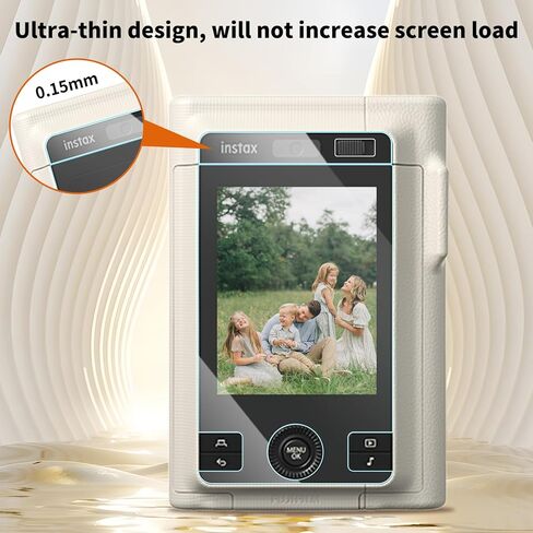3 عبوات من واقي الشاشة الناعم من Rieibi لـ Instax Mini Liplay+، طبقة PET ناعمة عالية الدقة متوافقة مع كاميرا Mini Liplay Plus - فائقة الوضوح مضادة لبصمات الأصابع ومضادة للخدش in Saudi Arabia