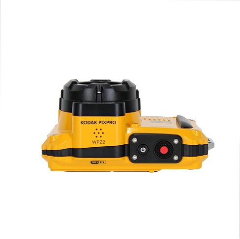 كاميرا KODAK PIXPRO WPZ2 متينة مقاومة للماء ومضادة للغبار وواي فاي رقمية بدقة 16 ميجابكسل (أصفر) مع بطاقة ذاكرة 32 جيجابايت + حامل ثلاثي القوائم لمدون الفيديو + حقيبة + مجموعة تنظيف + المزيد من الملحقات in Saudi Arabia