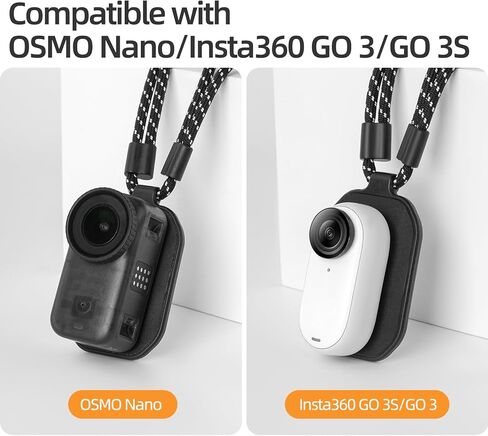 حامل مغناطيسي على الصدر من CAPART لـ DJI OSMO Nano، DJI MIC، حبل تعليق سريع الفك POV/Vlog تسجيل فيديو سيلفي، حامل صدر لـ Insta360 GO 3/3S in Saudi Arabia