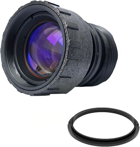PVS14 PVS31 PVS15 عدسة موضوعية 40 درجة 1X أنبوب رؤية ليلية مجهر أحادي العين NVG أنبوب تكثيف الصورة، أسود in Kuwait