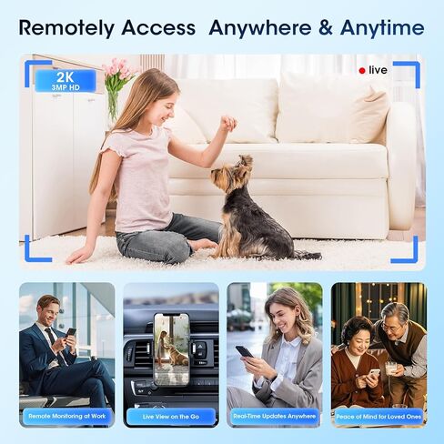 وحدة كاميرا تجسس صغيرة يمكنك صنعها بنفسك - كاميرا مخفية لاسلكية بتقنية WiFi بدقة 2K فائقة الدقة مع التحكم في التطبيق، وتغذية الفيديو المباشر في أي وقت وفي أي مكان، وكاميرا Nanny Cam لأمن المنزل والمكتب [ترقية] in Saudi Arabia