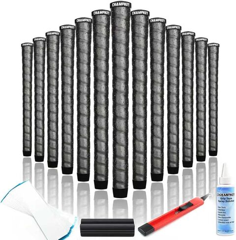 CHAMPKEY Advanced Polyurethane Wrap Style Golf Grips 13 Pack with Full Repair Kits - Comfortable and High Traction Golf Club Grips - All Weather Performance Golf Grip in Saudi Arabia